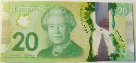 canadian 20.00 bill.